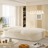 78.7" Modern 2-in-1 Foldable Sofa with Functional Blanket and 2 Soft Pillows,Comfortable Plush W3219P317382