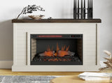 48 inch Fireplace with Mantel, Jasmine Whitewash and Barnwood Finish B108131558