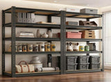Heavy Duty Garage Shelving Unit, 2000 lbs Metal Storage Shelves, 5-Tier Adjustable Steel Shelving 19617180