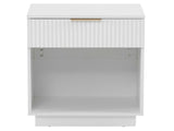 NightStand with One Drawer&Shelf White 84481562