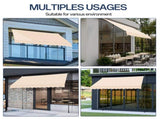 118.1"D x 47.2"W x"H Retractable Awning Khaki 55353871
