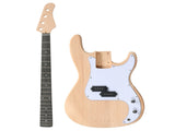 DIY 4 String GP Style Electric Bass Guitar Kits with Mahogany Body, Maple Neck and Accessories 18785308