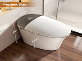 Smart Toilet with Foam Shield, Zero Water Pressure Flush, Radar Sensor, Foot Operated Heated T5595P496446
