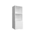 ZUN Wall Cabinet 43.3" H, with 1 Door and 3 Shelves, White B097P250867