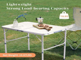 90 x 60 x 70cm Home Use Aluminum Alloy Folding Table White 63051688