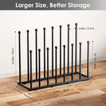 ZUN Boot Rack Organizer for 8 Pairs, Free Standing Boot Storage Metal Shoe Rack Fit for Tall Boots 37432276