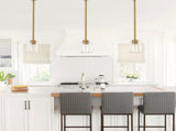 Gold Crystal Pendant Light Fixture Luxury Modern Kitchen Island Chandelier 5.11in Dining Room 56350511