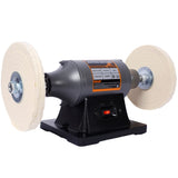 8-Inch Electric Polisher Buffer Grinder - Includes 4PCs 80Ply Thic Buffing Wheels Ideal W465P173365