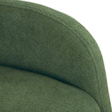 Chenille Upholstered Rocking Chair with Metal Legs and Side Storage Pocket Modern Comfort & 42228011