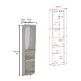 Chicago Corner Bar Cabinet, Rack, Glass Door B200P173191