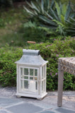 Wooden Candle Lantern Decorative, Hurricane Lantern Holder Decor for Indoor Outdoor, Home Garden W2078131630