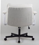 Cross-Legged Friendly Office Chair with Criss Cross Frame, Rolling Casters & Fold-Down Arms, 47287432