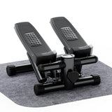 ZUN Mini Fitness Stepper, Hydraulic Fitness Stepper with Resistance Bands and Display, Silent Design, 93159575