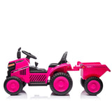 ZUN 12V Kids Ride On Electric Tractor Black Knight,Kids Ride On Toy.2WD,Non-skid tires, steering wheel, 85433866