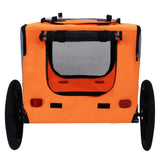 Outdoor Heavy Duty Collapsible Pet Bike Trailer with 16-Inch All-Terrain Wheels & Universal Hitch W1364P268344