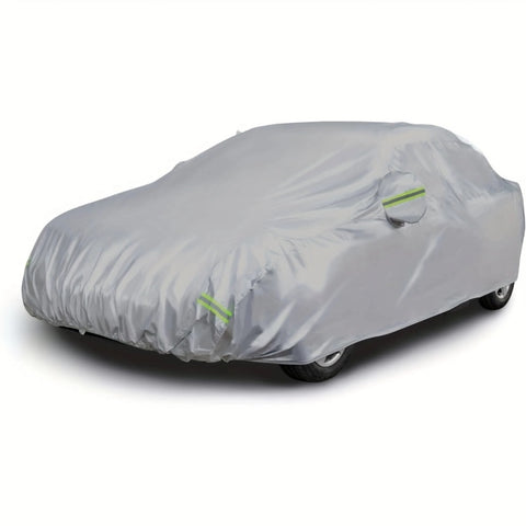 ZUN Universal car cover, sunscreen and dustproof universal car cover, suitable for large cars measuring 90996517