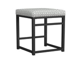 24" Indoor Square Backless Metal Upholstered Counter Stool, Light Gray 20546920