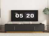 TV Stand with 16 Color LEDs,68" Modern Stand, Cabinet Entertainment Center for 55 60 65 Inch W1321P452903