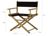 18" Director's Chair Natural Frame-Black Canvas 86218850