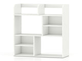 23.5931.5 Inch Vertical Desktop Storage Shelf Sturdy MDF Desk Hutch for Books Decor 35760655