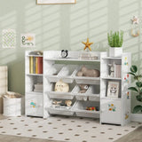 White multifunctional bookshelf for children 62692673