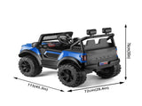 Kids Electric Ride On car, 12V 2 Motors Off Road Toy Car with 2.4G Remote Control, LED Lights, Music W1760P426763