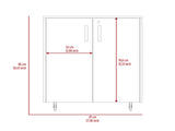 Black Wengue Rectangle Storage Cabinet Base B06280243