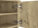 Pantry Cabinet 67" H, Four Doors, One Drawer, Three Internal Shelves, 2 External Storage Shelves, B097133017