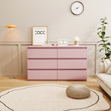 Pink Large 6 drawers chest of drawer dressers table W1320P181646