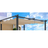 Replacement Canopy Top Cover Fabric for 13 x 10 Ft Outdoor Patio Retractable Pergola Sun-shelter W419P144895