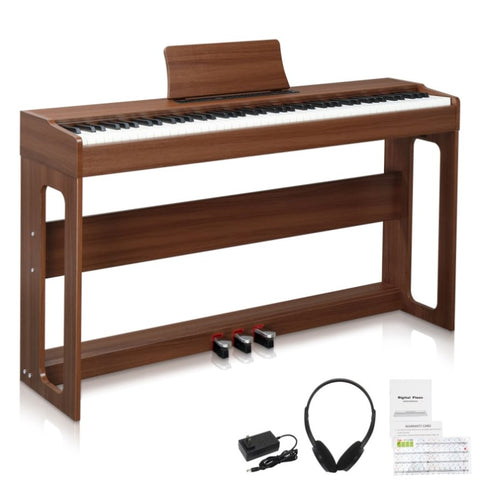 ZUN GDP-104 88 Keys Full Weighted Keyboards Digital Piano with Furniture Stand, 37672238