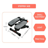 ZUN Mini Stepper with Resistance Band, Stair Stepping Fitness Exercise Home Workout Equipment for Full 16994498