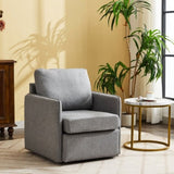 ZUN Swivel Accent Chair, Comfy single Sofa chair with storage, Modern arm chair for Living Room, Fabric W2606P187687