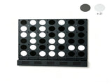 Black Large Wall-Mounted 4-to-Score Connect Four Game with Full Wall Mount Hardware, Fast Reset 51745029