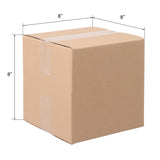 50pcs 8 "x 8" x 8 " thick 3mm corrugated cardboard box in kraft paper color 22717955