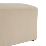 Almond Long Plush Ottoman, Modern Simple Footstool and Seat for Home Use N769P296342A