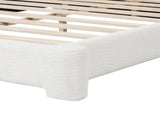 Cozy White Bouce Upholstered Bed - A Dreamy Addition to Your Bedroom, KING N769P241263K