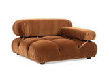 Marcel 36" Bubble Modular Modern Lounge Arm Chair, Olive Green Performance Velvet B2719P280168
