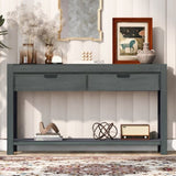U_STYLE Console Table Entryway Table for Hallway Living Room with 2 Drawers and 1 Shelf N711P171693V