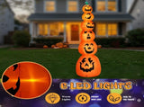 9FT Halloween Inflatable Stacked Pumpkins, Blow up 6 Pumpkins Inflatable with Built-in LED Lights 23962730
