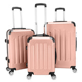 3-in-1 Portable ABS Trolley Case 20" / 24" / 28" Rose Gold 46968100