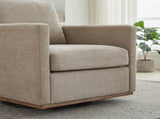 30.7"W Square Upholstered Swivel Accent Chair and Comfy Accent Single Sofa 360 Degree Club W3188P280021