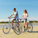 Single Speed Bicycles 26"Inch,Steel Frame, Wide Wheels for Stability, Rear Coaster Brakes,Multiple W1019P163419