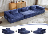 Compression Sofa,Convertible Floor Sofa Bed with Fixed-Shape Frame, Boneless Modular Sectional 43422984