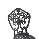 ZUN Cast Aluminum Patio Dining Chair 2PCS With Black Frame W1710P220605