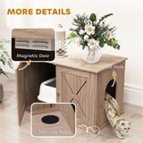 ZUN Cat Litter Box、Cat Litter Box Enclosure 29584062