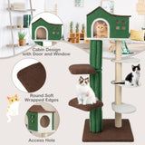 5 level Cat tree, Cat climbing frame Cat Apartment with cushions, anti-tipping Settings 33728747