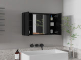 Black Wengue 1-Drawer Medicine Cabinet B06280132