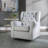 Grey Swivel Chair with Glider B062P186520