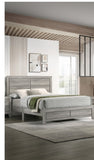 1pc Full Size Rustic Robust Platform Bed Clean-lined Headboard Wood Grain Finish Gray B2741P333944